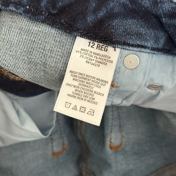 AEROPOSTALE High Rise Curvy Jegging Dark Wash Size 12 - Picture 10 of 10